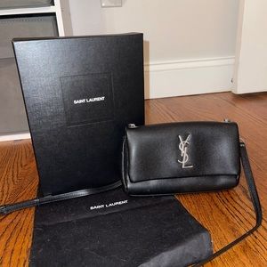 Yves Saint Laurent (YSL) Authentic Hollywood Crossbody perfect condition black